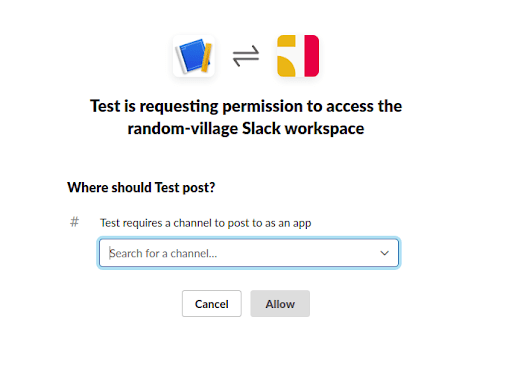 Slack Webhook URL - Test